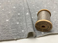 オリジナル30/20TOP杢裏毛ニットタイニーハート柄発泡プリント グレー杢×ホワイト