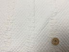 縄編み柄キルトニット　エクリュ