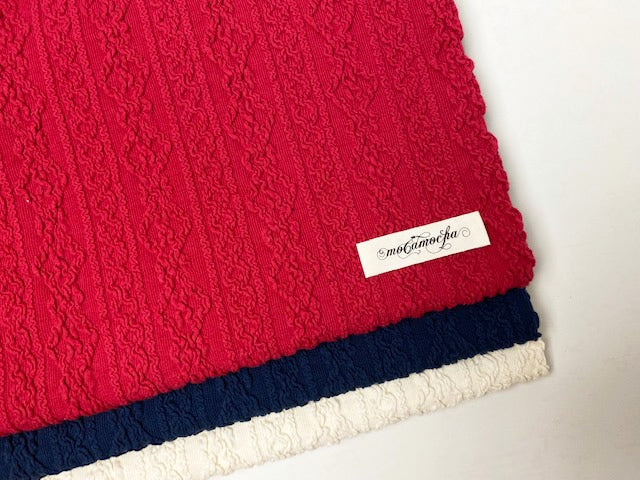 40CMアランシャーリングニット ストロベリーレッド
