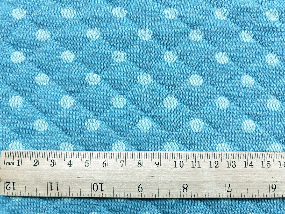 【数量限定】30/TOPキルトドット柄 サックス
