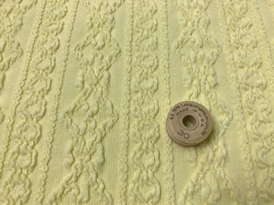 40CMアランシャーリングニット レモン
