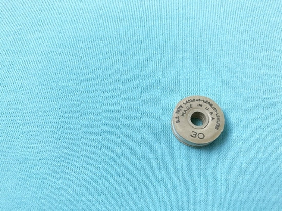 40/20ミニ裏毛ニット アクア