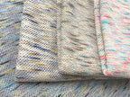 MIX HAPPY裏毛 グレー杢×ブルー