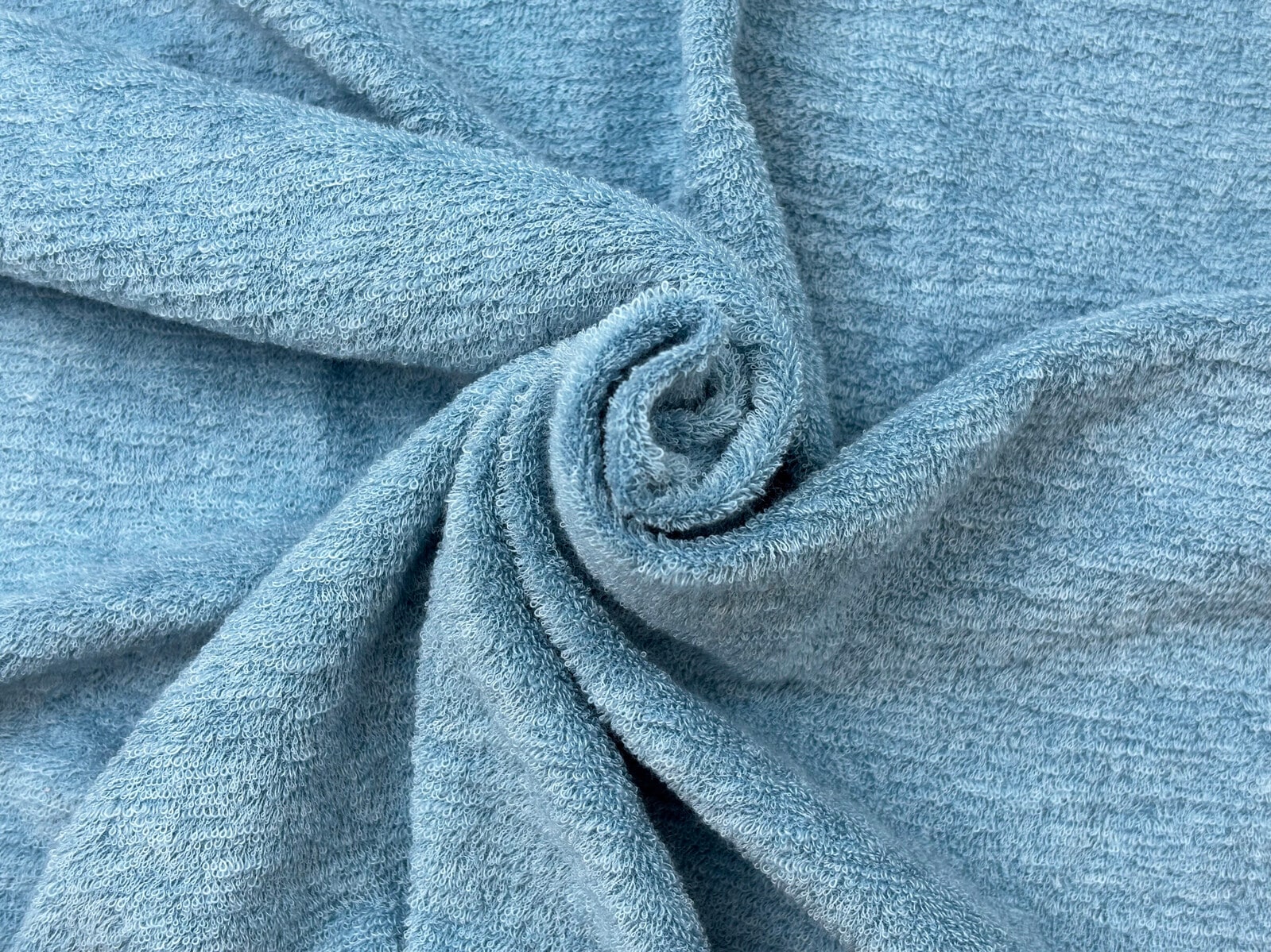STONE  17ss パイルニット 水色 M ミストパイル サックス | ニット生地専門店 mocamocha – mocamocha