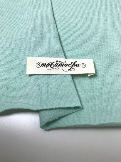 30/-CMプレーティング天竺ニット無地ミント