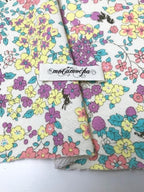 24/-CM裏毛ニット フルーツカシェモア柄モーニングライト
