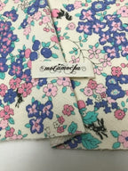 24/-CM裏毛ニット フルーツカシェモア柄ナイトミスト