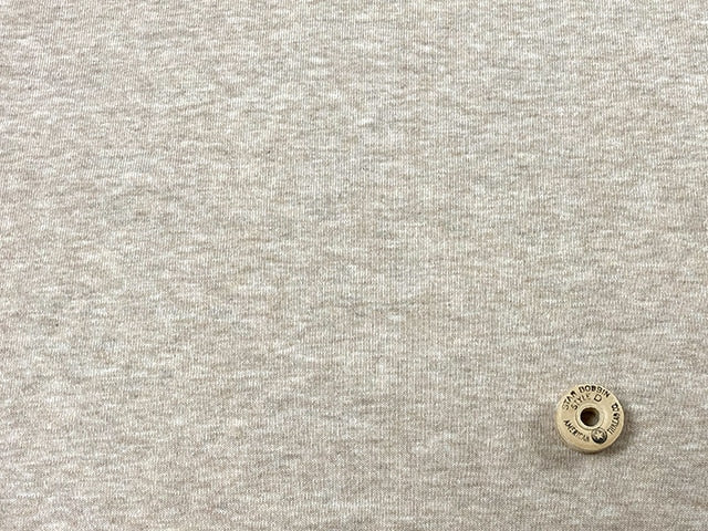 オリジナル30/-TOP杢リバー天竺ニット ベージュ杢