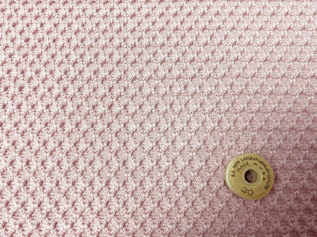 ハニカムジャガードニット　スモーキーピンク