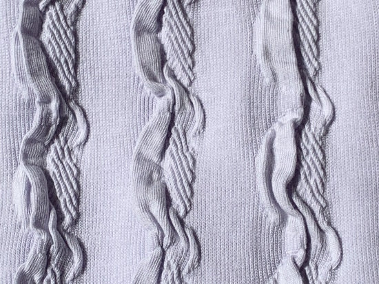 フリルシャーリングジャガード アイスラベンダー