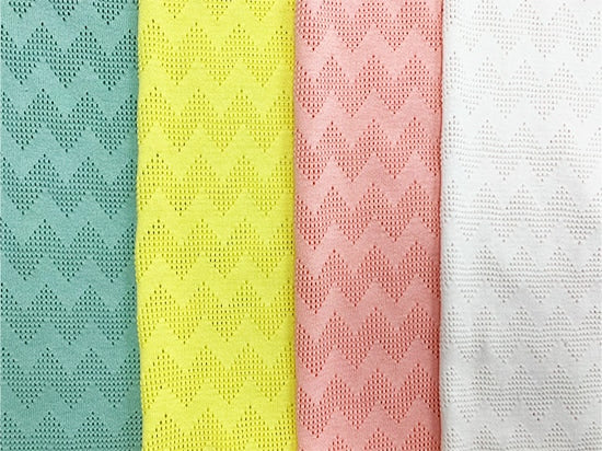 ジグザグ天竺 スモーキーピンク