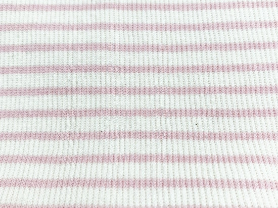 40/スパンテレコボーダー　エクリュ×ピンク