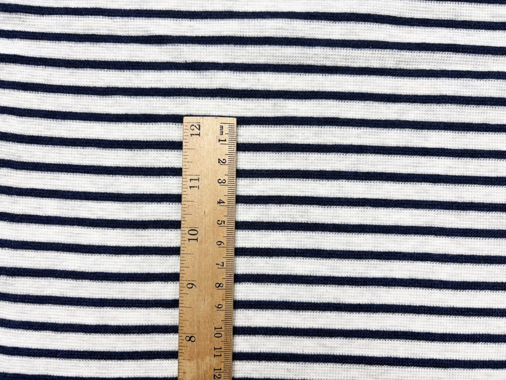 30/TOPオートミール杢Ｘネイビー杢ミニワッフルボーダー