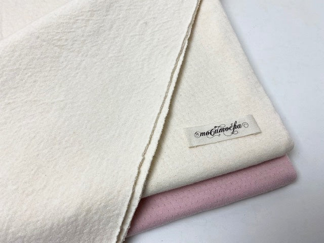 リバーシブルＰＯＴＩ接結ニット無地スモーキーピンク