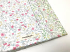 ワイドスイングブロード 花とみつばち柄クリーム×バイオレット