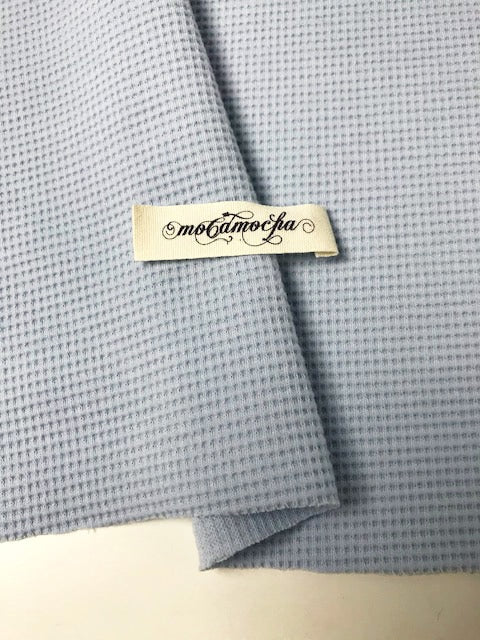 40/パフワッフル　スノーブルー