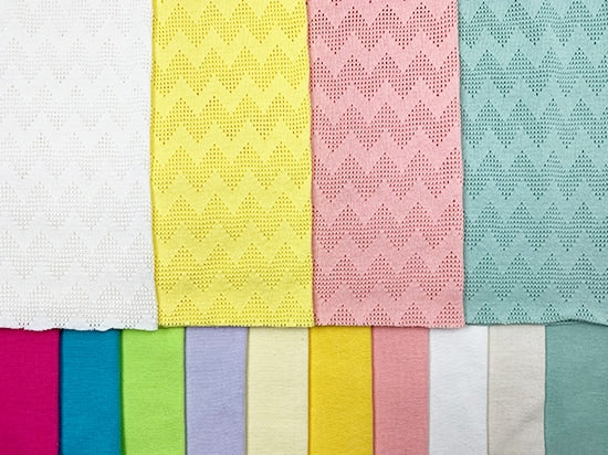 ジグザグ天竺 スモーキーピンク