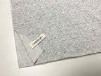 30/-TOP杢ネップ裏毛ニット グレー杢白晒