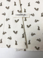 リバーシブルＰＯＴＩ接結ニット ウサギとリス柄 シャークGD