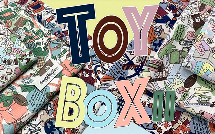 TOY BOX柄 ｜ mocamocha ニット生地専門店